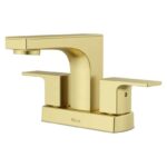 Pfirst Modern Square - Centerset Brushed Gold